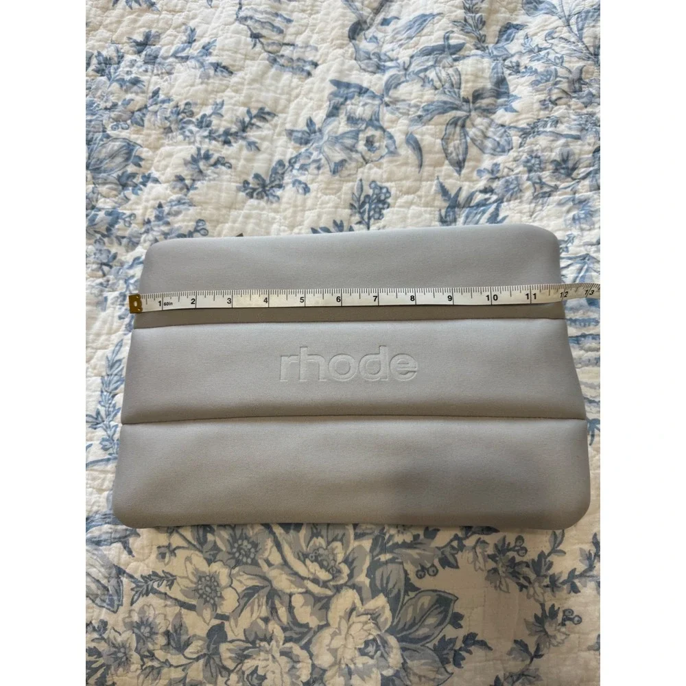 New Rhode Skin Oversized Grey Bubble Bag Makeup Bag Gray Cosmetic Hailey Bieber